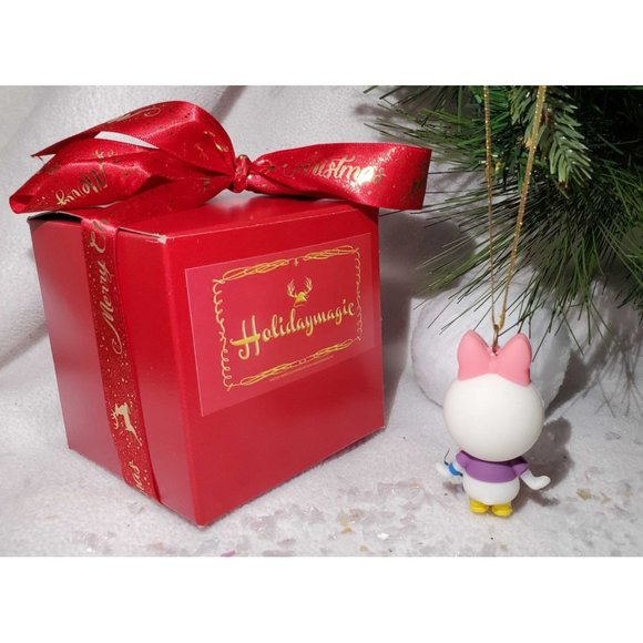 Daisy Duck Christmas Tree Ornament - Comes in Gift Box w/ Christmas Bow - Picture 2 of 2
